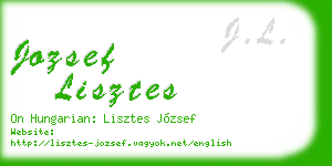 jozsef lisztes business card